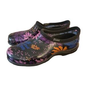 Sloggers Floral Rain Garden Clogs Shoes